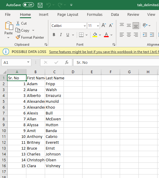 How to Open CSV, PIPE and TAB Delimited File in Excel - Xlbasics